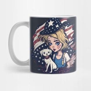 Patriotic Cat Mother Mug